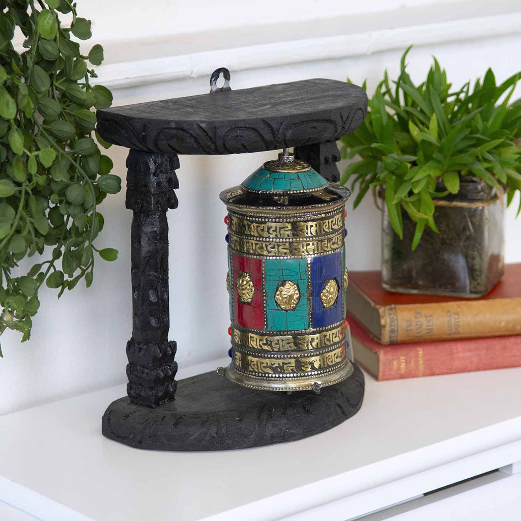 Special Wall Prayer Wheel No.288-Siesta Crafts