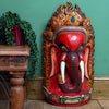Artisan Ganesh in Wood Carving-Siesta Crafts