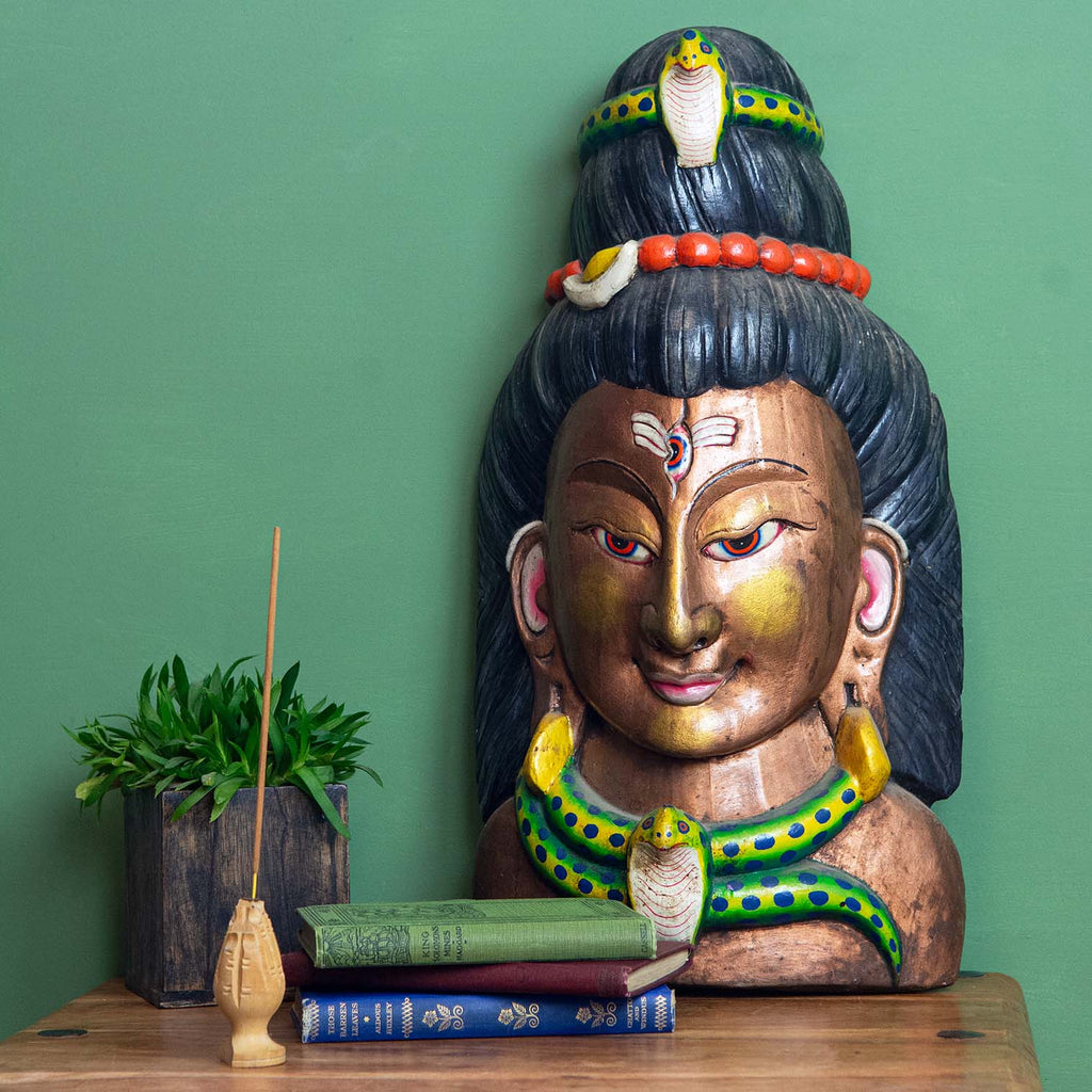 Artisan Shiva Mask No.357-Siesta Crafts