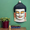 Artisan White Buddha Mask No.364-Siesta Crafts