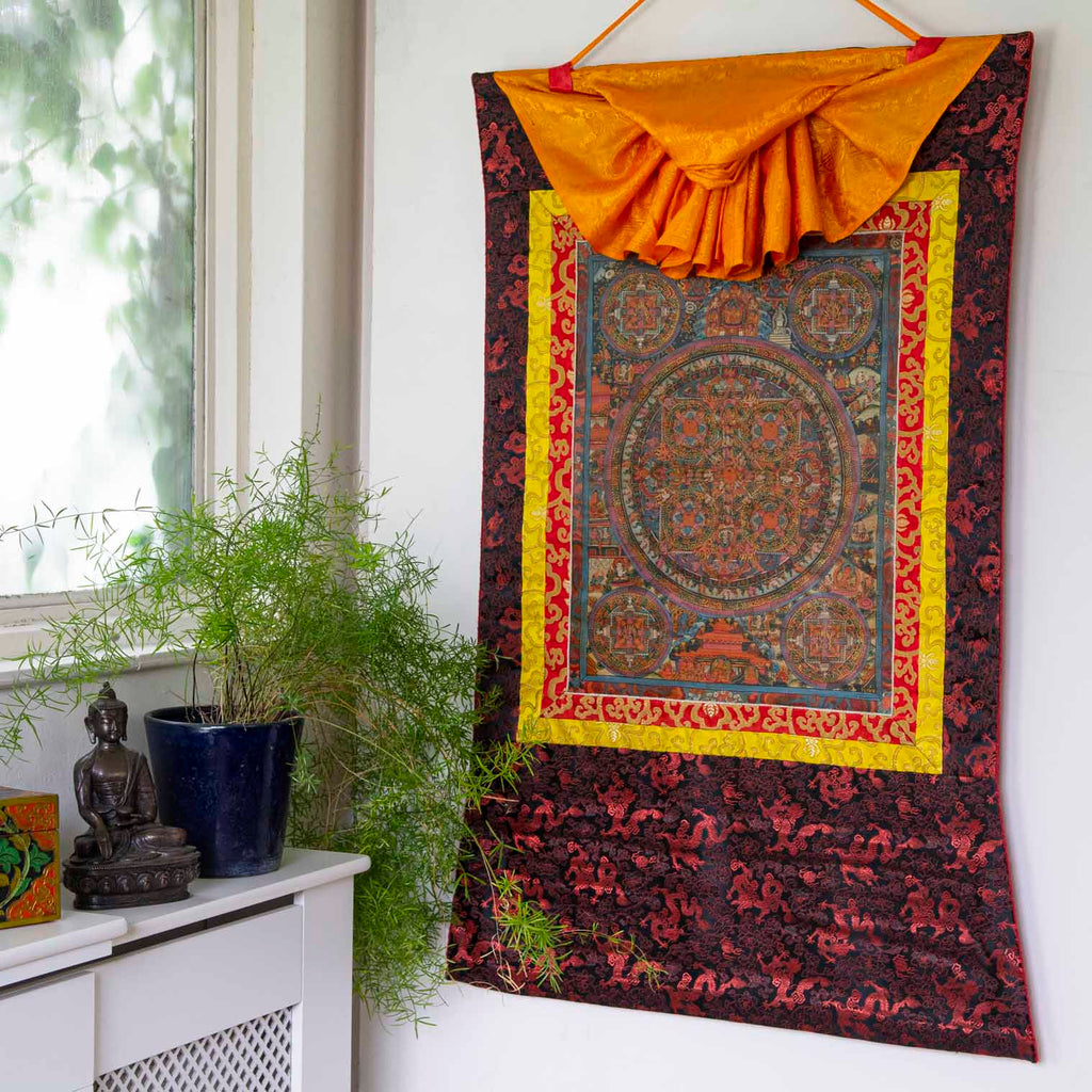 Shakti Mandala Thangka Painting No.370-Siesta Crafts