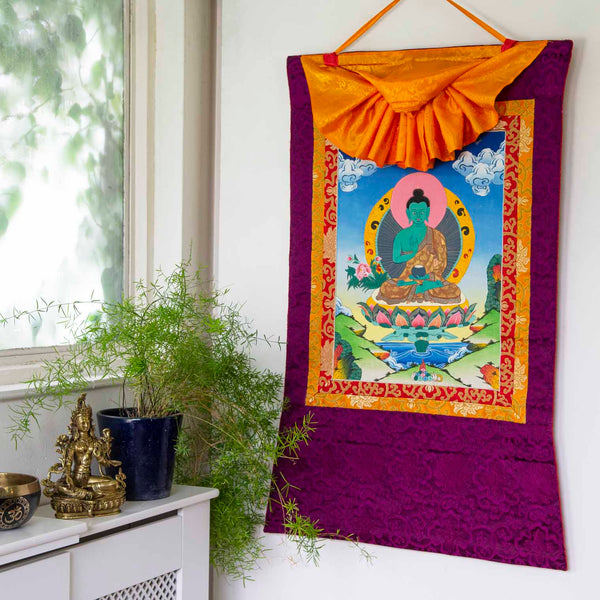 Buddha Thangka Painting No.374-Siesta Crafts