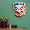 Artisan White Bhairab Mask No.383-Siesta Crafts