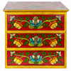 Tibetan Style Set of Three Drawers - Flowers No.392-Siesta Crafts