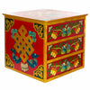 Tibetan Style Set of Three Drawers - Flowers No.392-Siesta Crafts