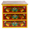 Tibetan Style Set of Three Drawers - Flowers No.398-Siesta Crafts