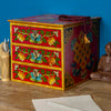 Tibetan Style Set of Three Drawers - Flowers No.398-Siesta Crafts