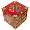 Tibetan Style Set of Three Drawers - Flowers No.398-Siesta Crafts