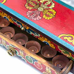 Tibetan Style Travelling Altar Box No.399-Siesta Crafts
