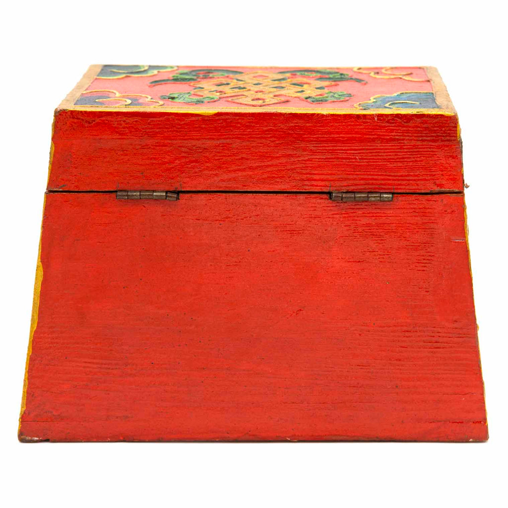 Tibetan Style Orange Cheppu Pyramid Chest-Siesta Crafts