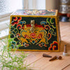Tibetan Style Dark Green Cheppu Pyramid Chest-Siesta Crafts