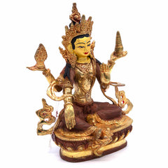 Gold Plated Laxmi Statue No.407-Siesta Crafts