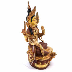 Gold Plated Laxmi Statue No.407-Siesta Crafts
