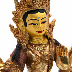 Gold Plated Laxmi Statue No.407-Siesta Crafts