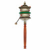 Special Copper Prayer Wheel With Jade Band No. 408-Siesta Crafts