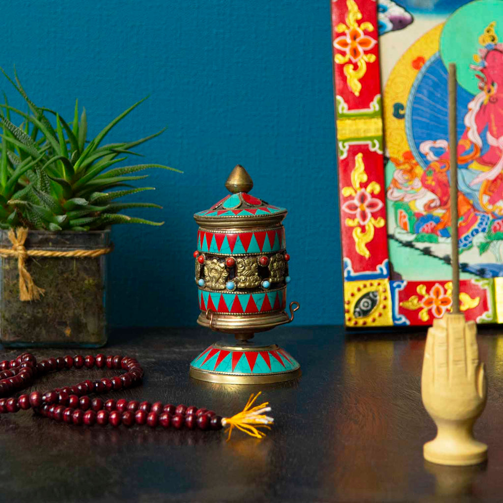 Special Standing Prayer Wheel No. 409-Siesta Crafts