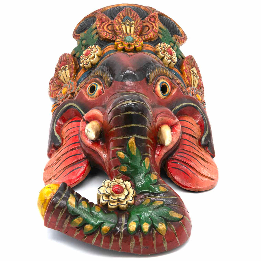Hand-Carved Nepalese Ganesh Mask-Siesta Crafts