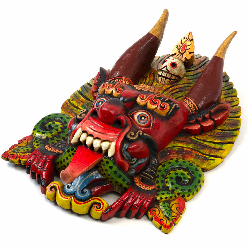 Hand-Carved Nepalese Cheppu Mask-Siesta Crafts