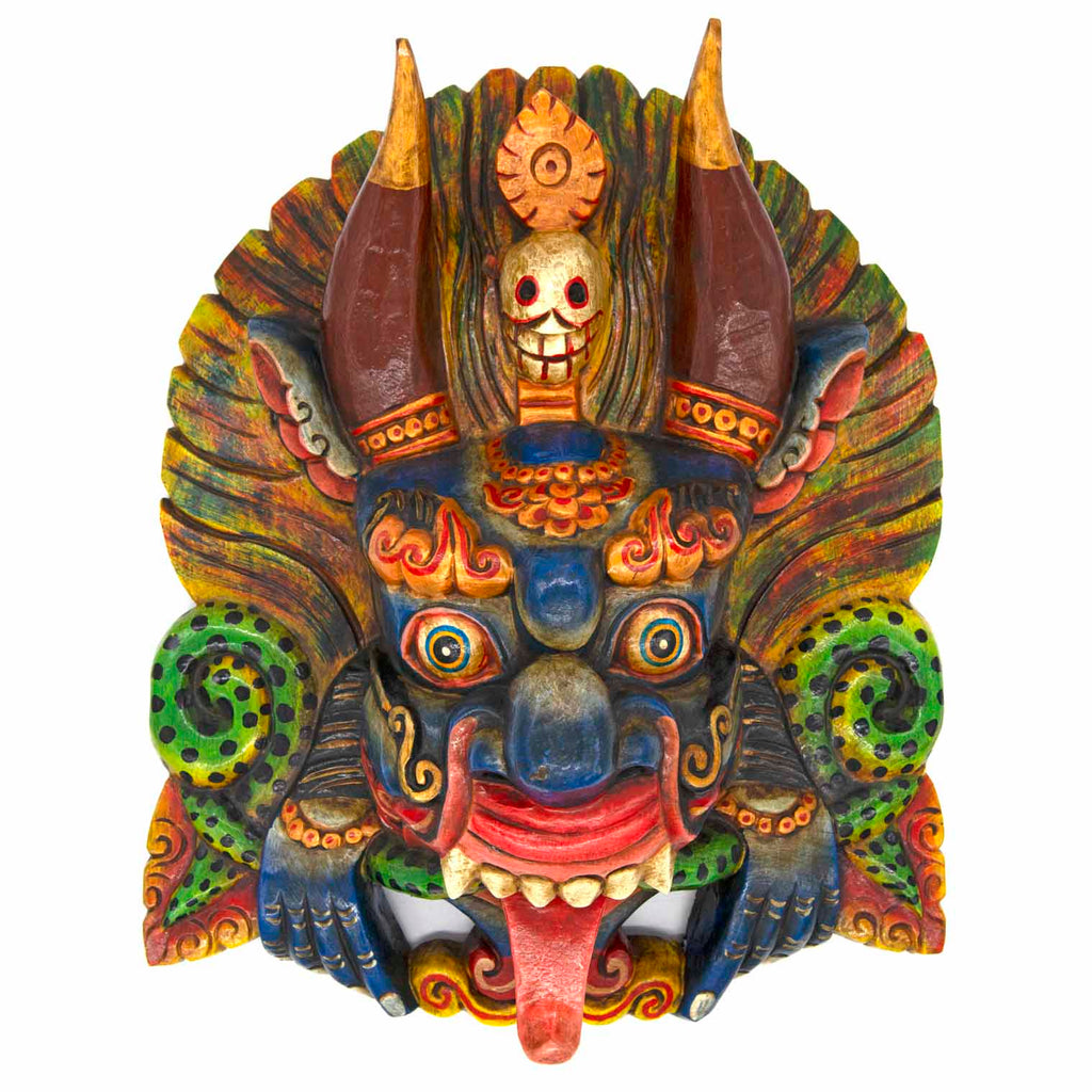 Hand-Carved Nepalese Garuda Mask-Siesta Crafts
