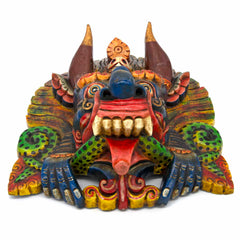 Hand-Carved Nepalese Cheppu Mask-Siesta Crafts
