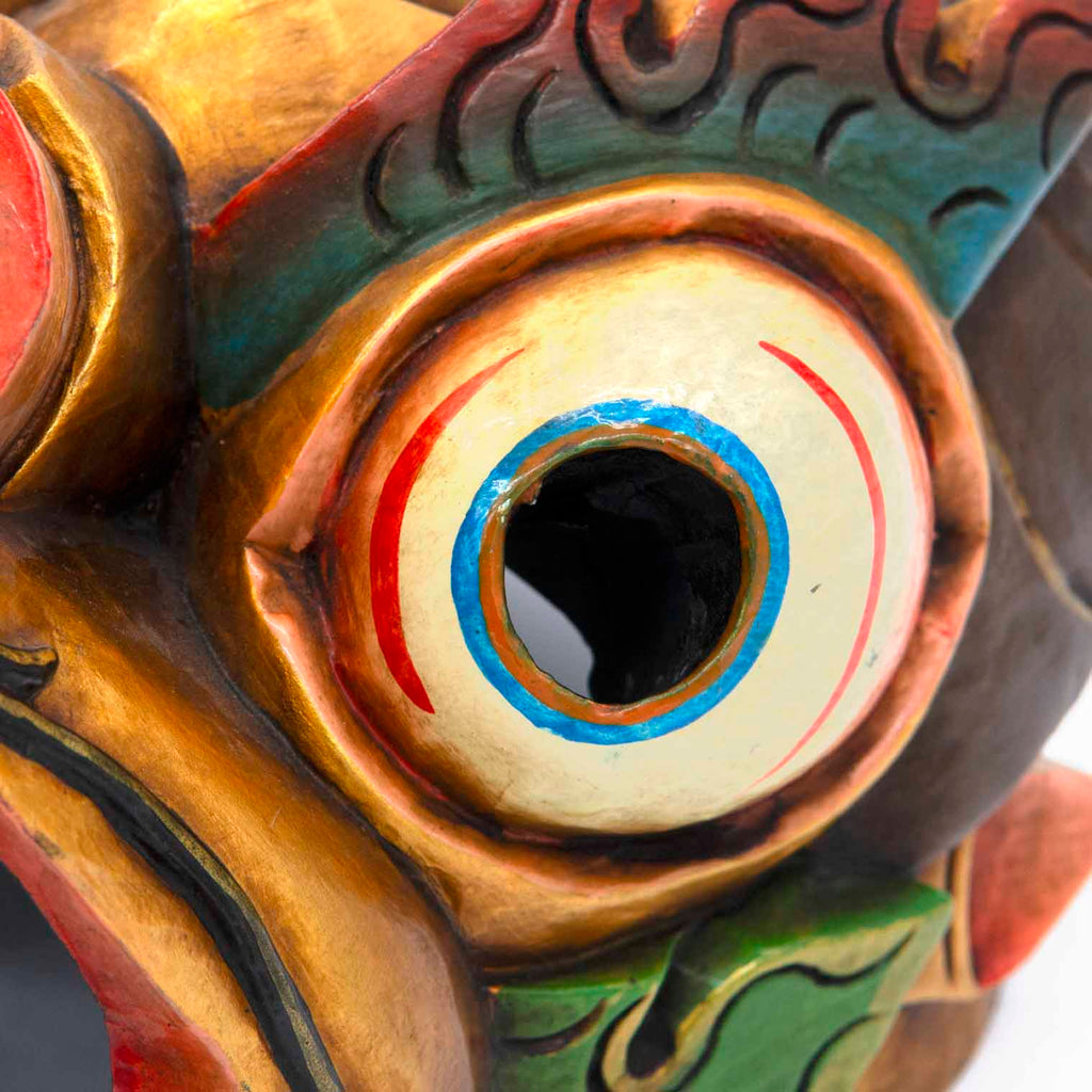Hand-Carved Nepalese Dragon Mask-Siesta Crafts