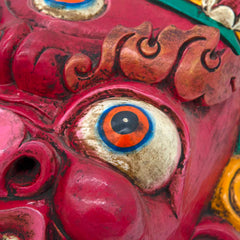 Hand-Carved Nepalese Bhairab Mask-Siesta Crafts