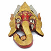 Hand-Carved Nepalese Metal Plate Ganesh Mask-Siesta Crafts