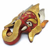 Hand-Carved Nepalese Metal Plate Ganesh Mask-Siesta Crafts