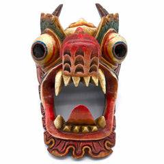 Hand-Carved Nepalese Dragon Mask-Siesta Crafts