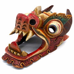 Hand-Carved Nepalese Dragon Mask-Siesta Crafts