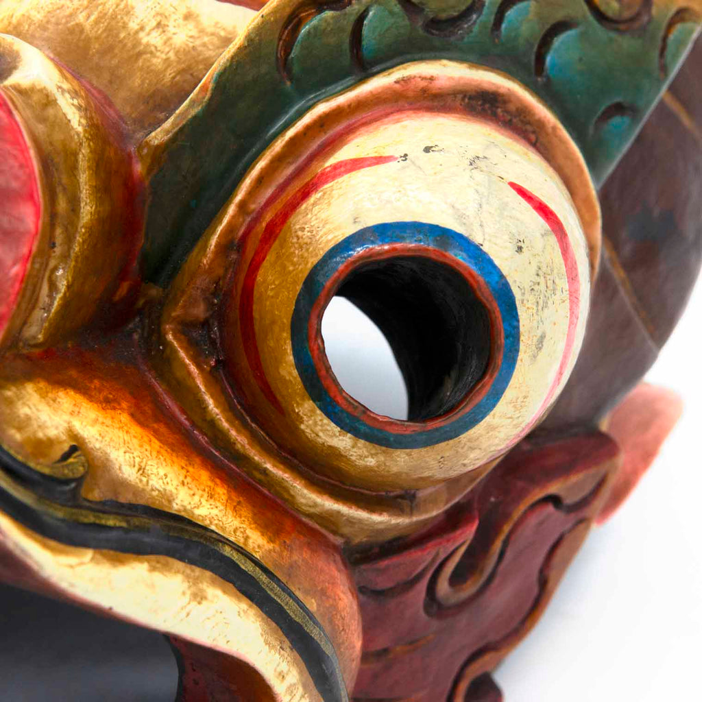 Hand-Carved Nepalese Dragon Mask-Siesta Crafts