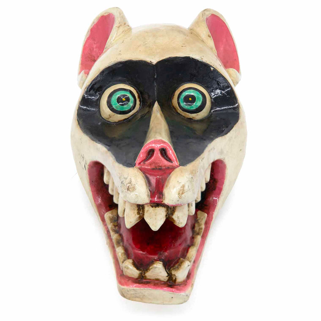 Hand-Carved Nepalese Raccoon Mask-Siesta Crafts