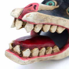 Hand-Carved Nepalese Raccoon Mask-Siesta Crafts