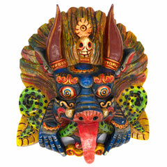 Hand-Carved Nepalese Cheppu Mask-Siesta Crafts