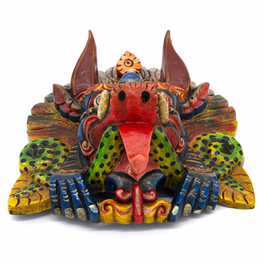 Hand-Carved Nepalese Cheppu Mask-Siesta Crafts