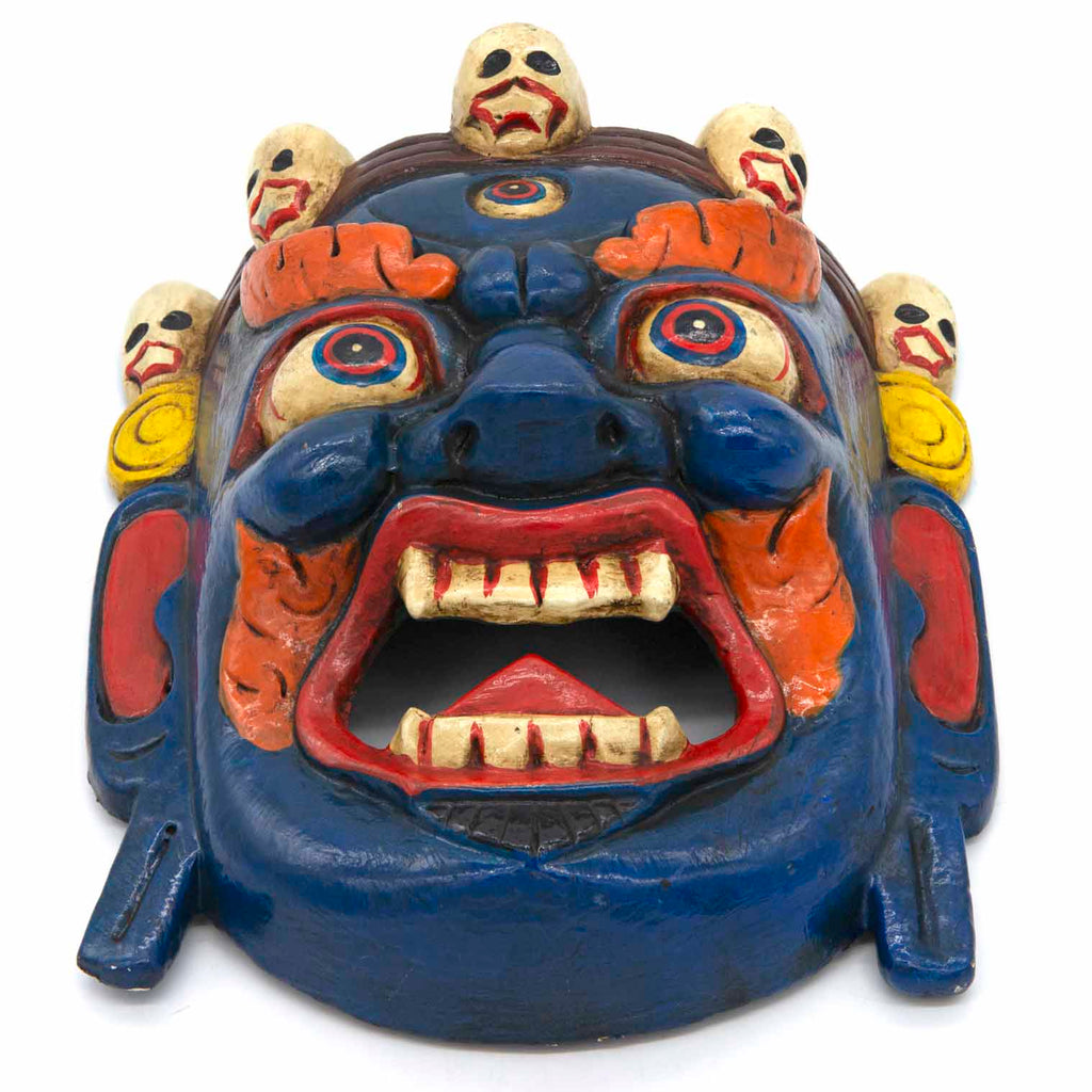Hand-Carved Nepalese Bhairab Mask-Siesta Crafts