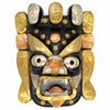 Hand-Carved Nepalese Metal Plate Bhairab Mask-Siesta Crafts