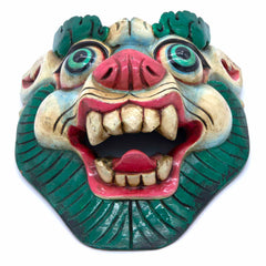 Hand-Carved Nepalese Snowlion Mask-Siesta Crafts