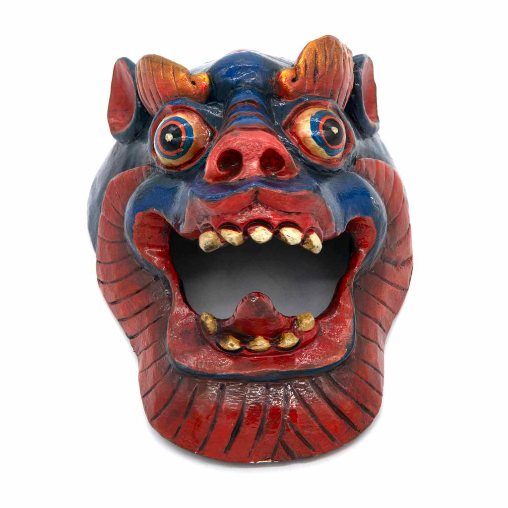 Hand-Carved Nepalese Dragon Mask-Siesta Crafts