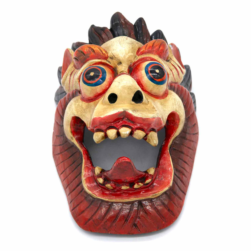 Hand-Carved Nepalese Dragon Mask-Siesta Crafts