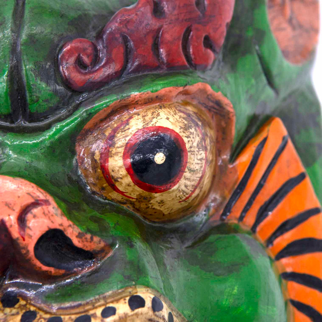 Hand-Carved Nepalese Lion Mask-Siesta Crafts