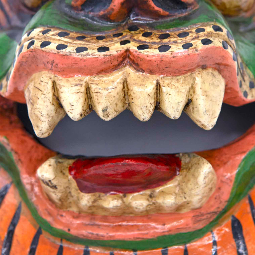 Hand-Carved Nepalese Lion Mask-Siesta Crafts