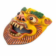 Hand-Carved Nepalese Lion Mask-Siesta Crafts