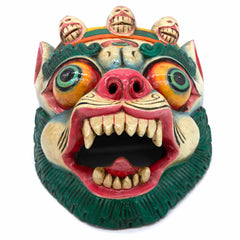 Hand-Carved Nepalese Snowlion Mask-Siesta Crafts