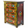 Tibetan Style Four Drawer Wooden Chest of Drawers No.439-Siesta Crafts