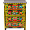 Tibetan Style Four Drawer Wooden Chest of Drawers No.439-Siesta Crafts