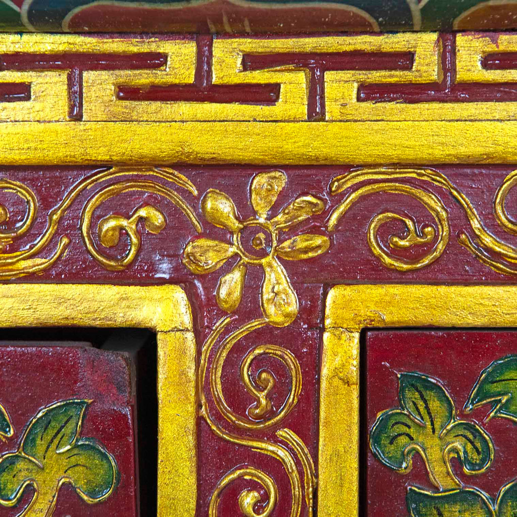 Tibetan Style Wooden Dragon Bench No.441-Siesta Crafts