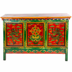 Tibetan Style Three Cupboard Unit No.442-Siesta Crafts