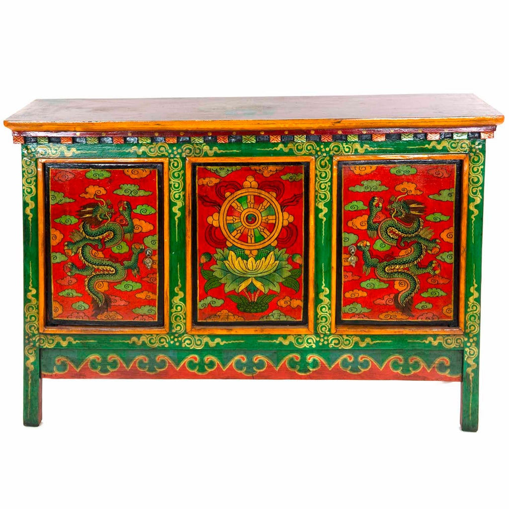 Tibetan Style Three Cupboard Unit No.442-Siesta Crafts