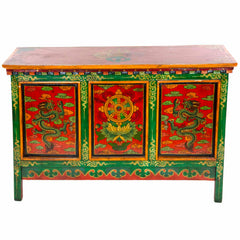 Tibetan Style Three Cupboard Unit No.442-Siesta Crafts